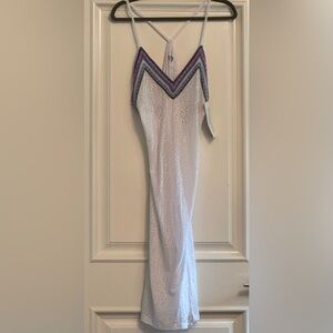 New w tags. Pitusa dress/ cover up. White cheetah print.